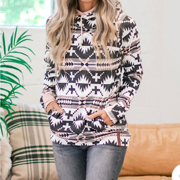 Ampersand Ave Tops - Ampersand Ave Aztec double hoodie size XXXL 3x plus size